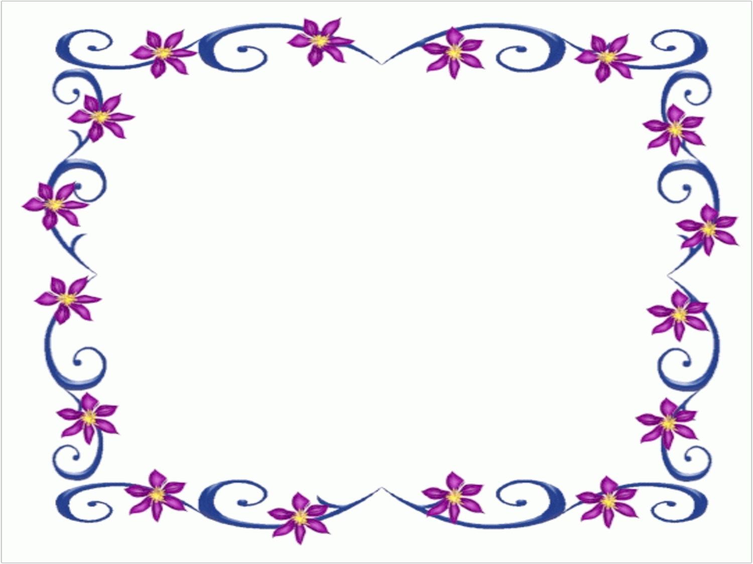 free clipart of flower borders - photo #28