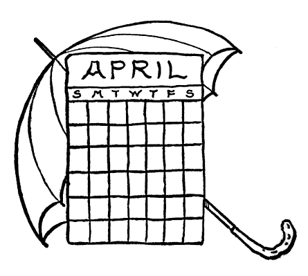 April Calendar Graphic Clip Art