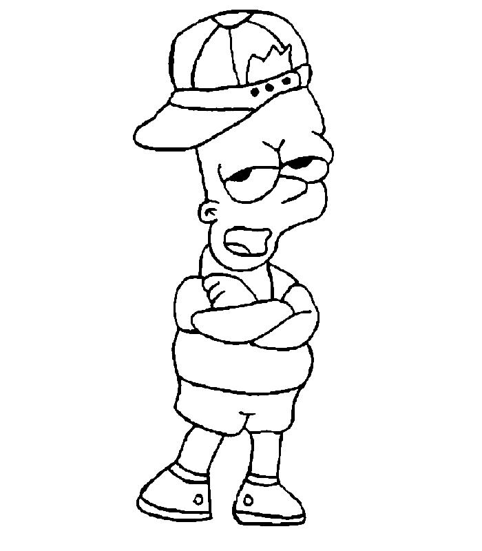 simpson coloring pages