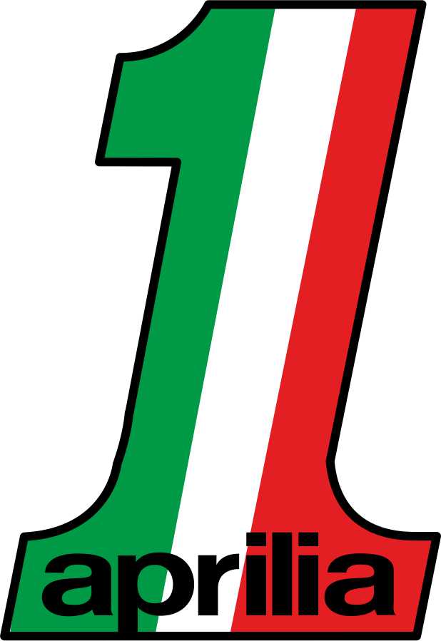 Number 1 Aprilia Italian Flag