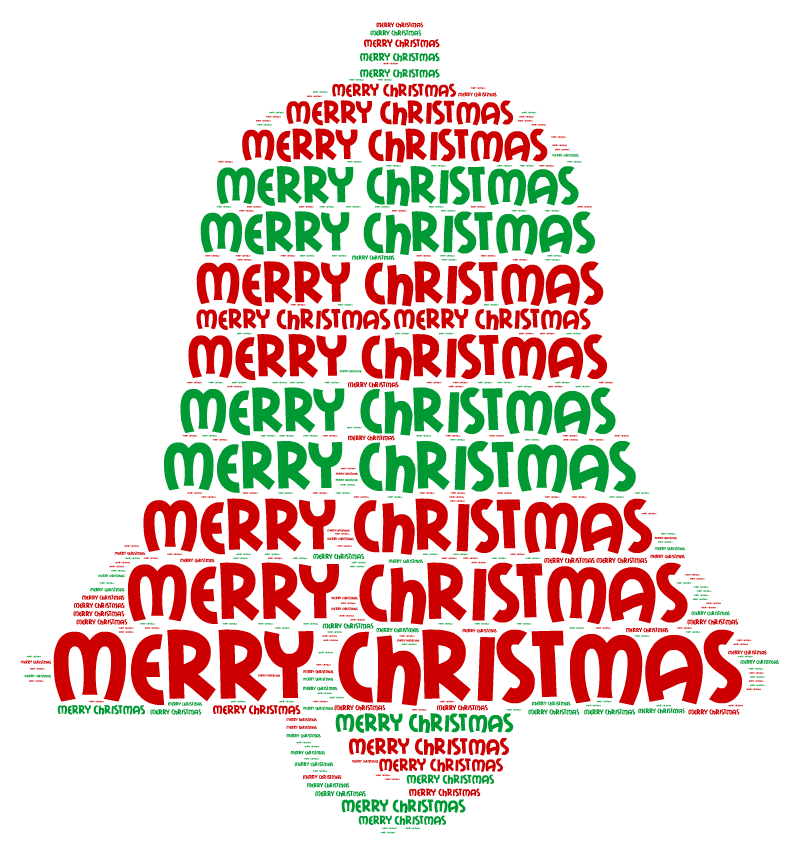 Merry Christmas Word Art Images & Pictures - Becuo