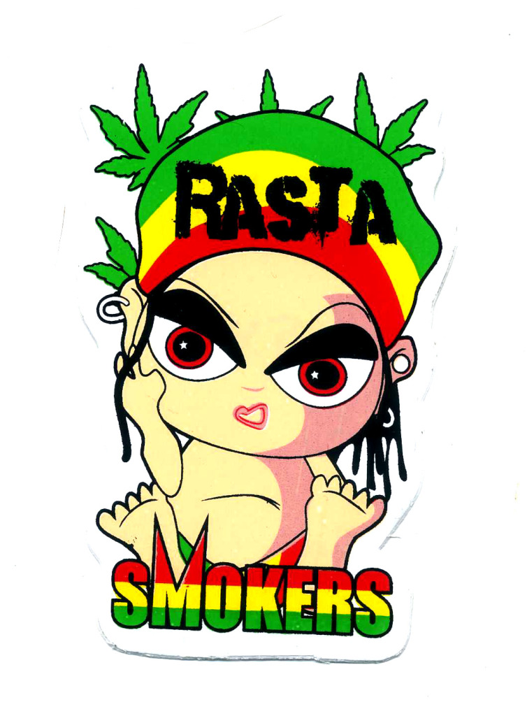 Rasta Reggae Sticker Weed 420 Decal 01, Rasta Decals, Reggae ...