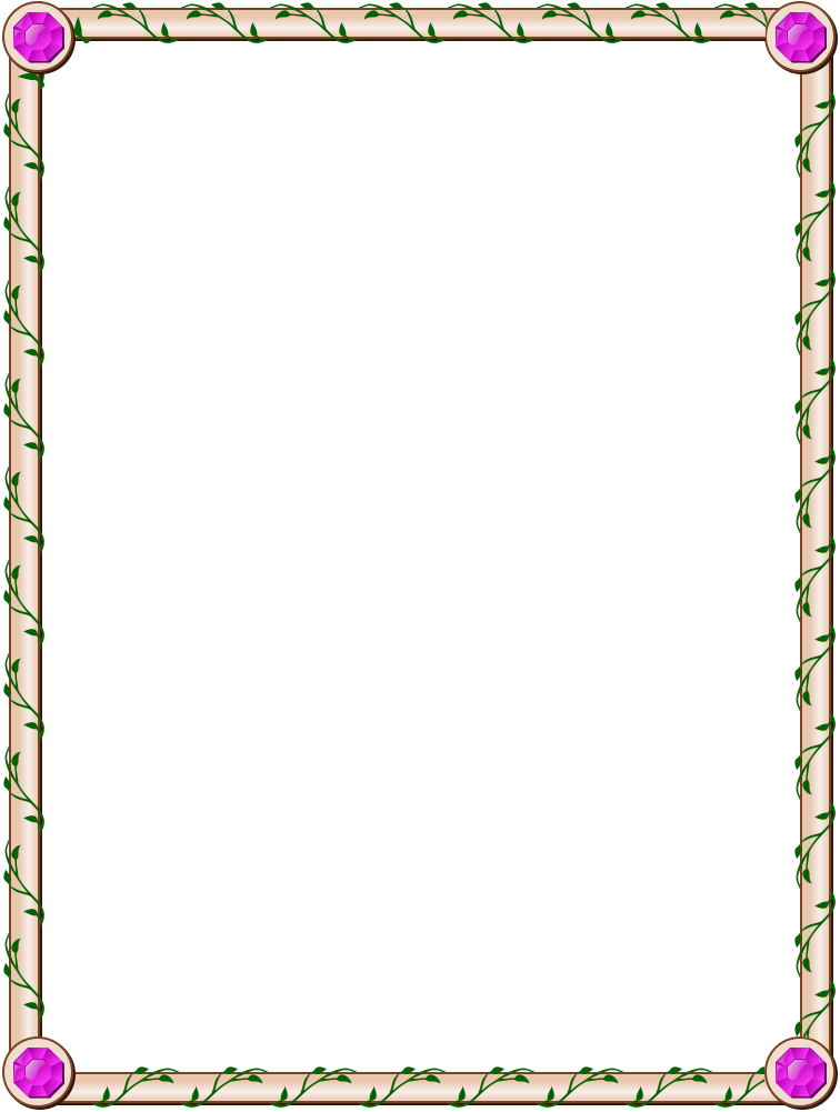 Rose Page Border - Cliparts.co