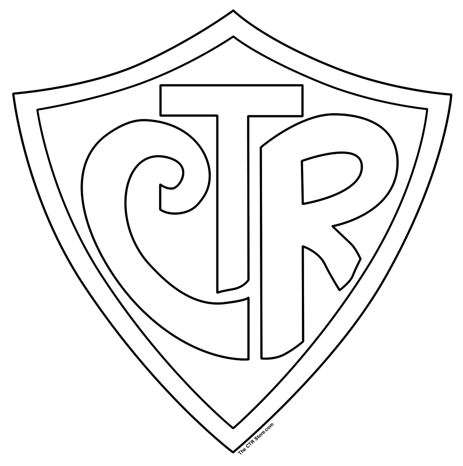 Large CTR Shield | Mormon Share