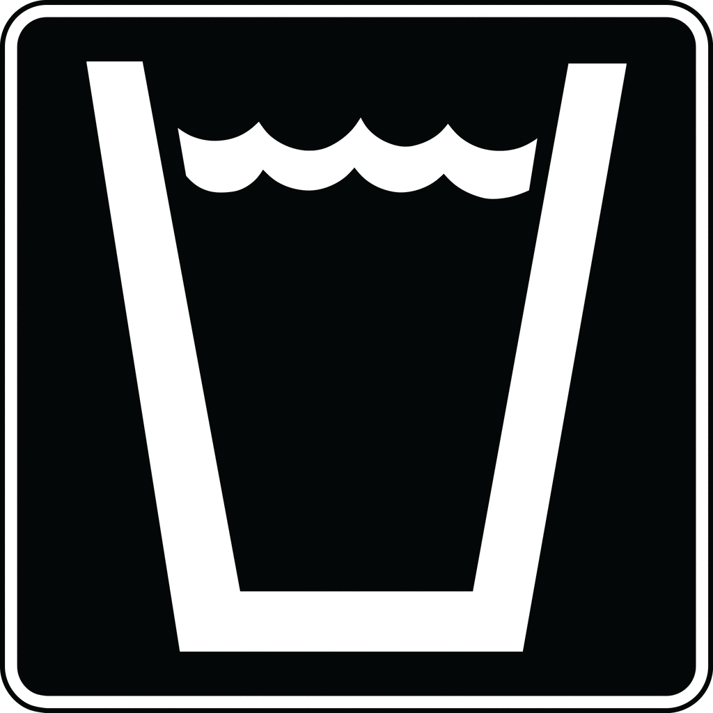 Drinking Water, Black and White | ClipArt ETC