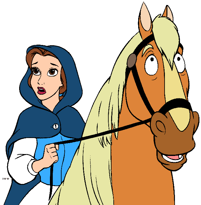 Belle Clipart from Disney's Beauty and the Beast - Quality Disney ...