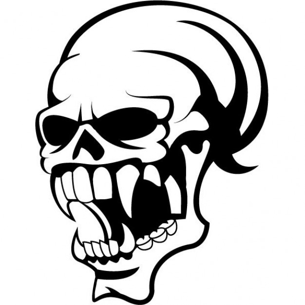 Skull Frontal bone clip art about halloween dangerous element ...