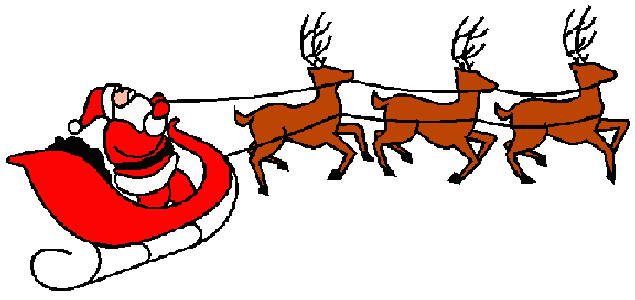 santa clipart with sleigh - photo #31