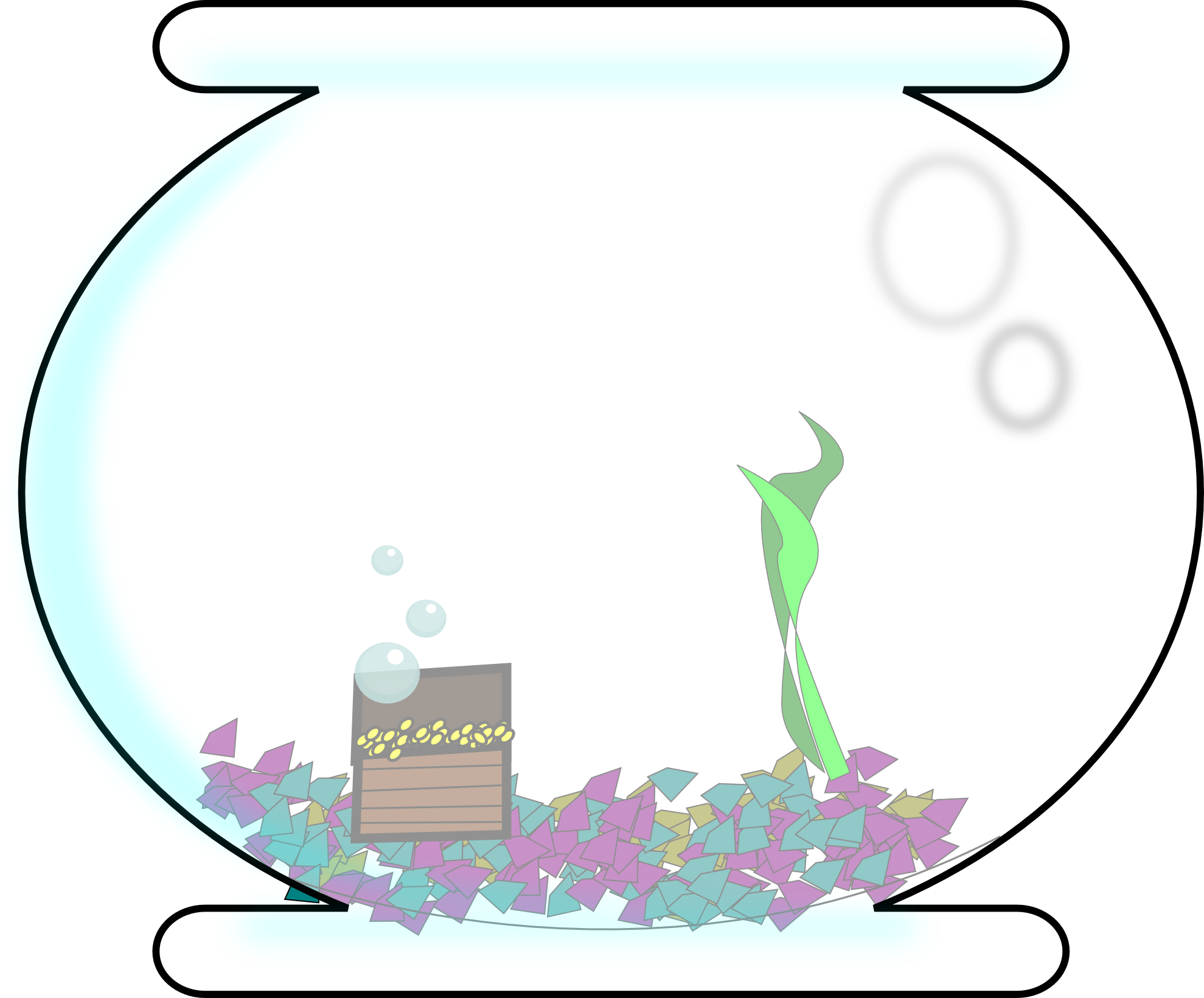 clipartist.net » Clip Art » fishbowl super duper SVG