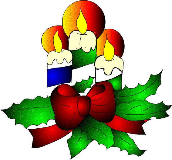 Christmas candles clip art pictures and coloring page images ...