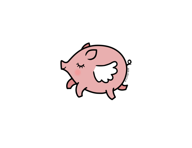 MySoti - zoel - 'Cute Flying Pig '- Tees