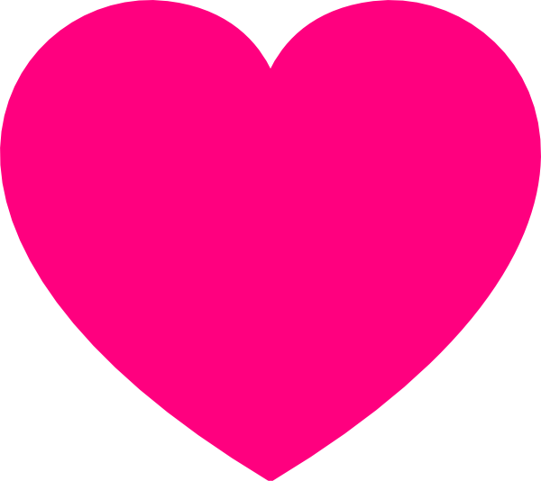 2 Pink Hearts Clipart