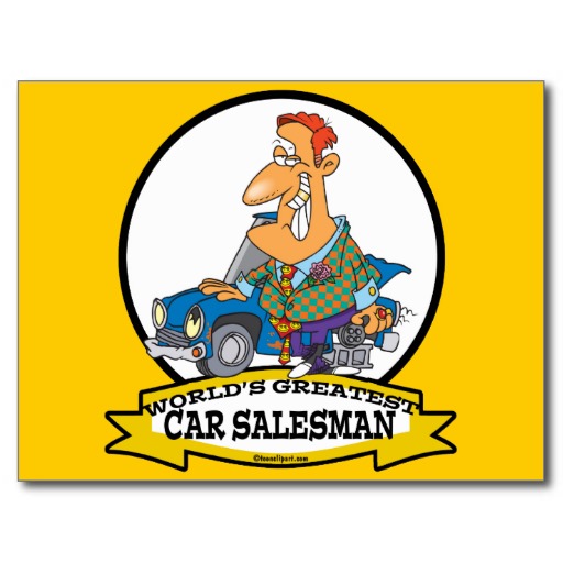 Car Salesman Postcards & Postcard Template Designs