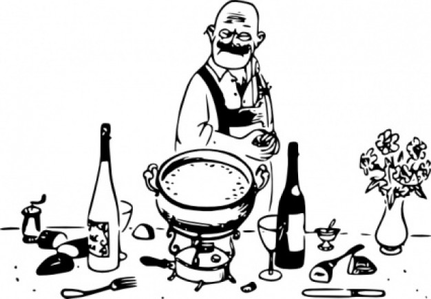 Tom Grumpy Chef clip art Vector | Free Download