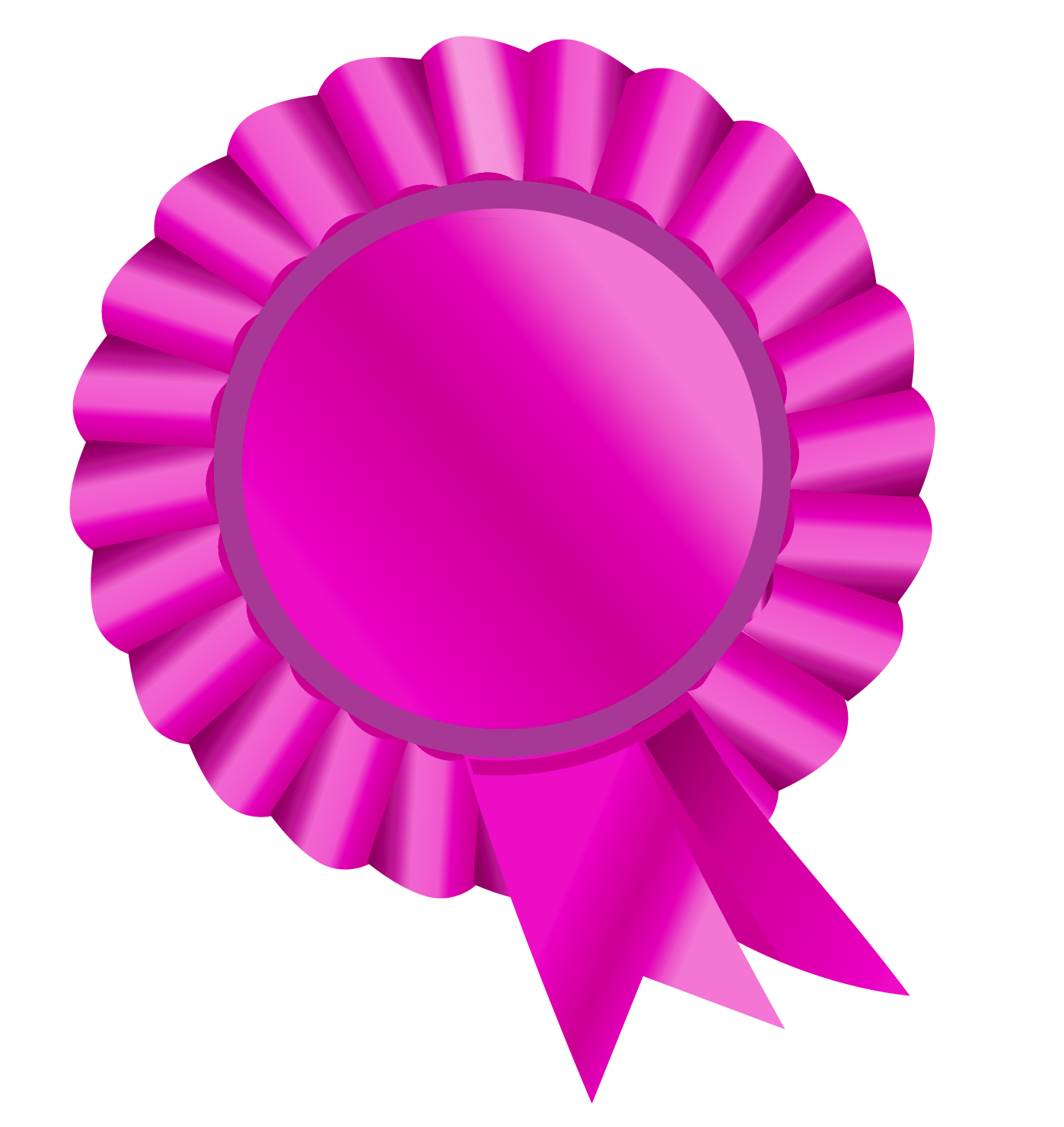 Rosette Ribbon Pink Clipart Picture
