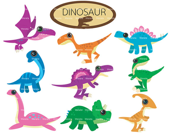 Dinosaur Clipart Dinosaur Clip Art dinosaur graphic by Werata