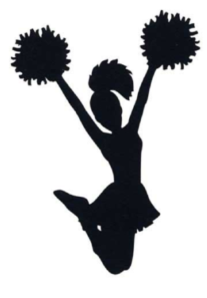 Cheerleader Med image - vector clip art online, royalty free ...