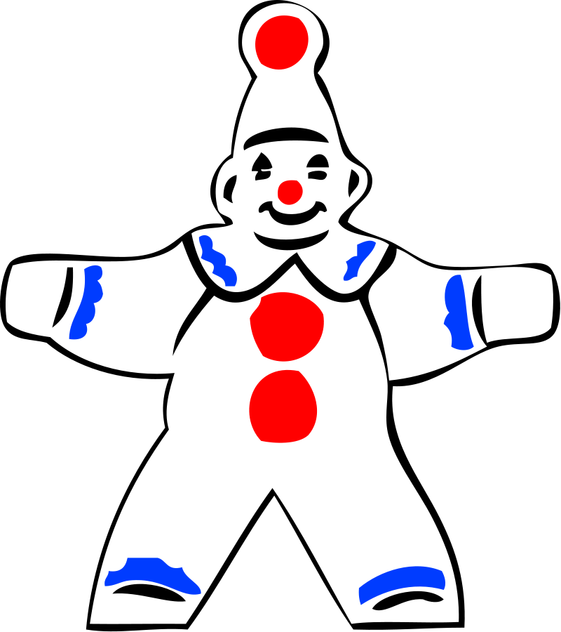 Simple clown figure large 900pixel clipart, Simple clown figure ...