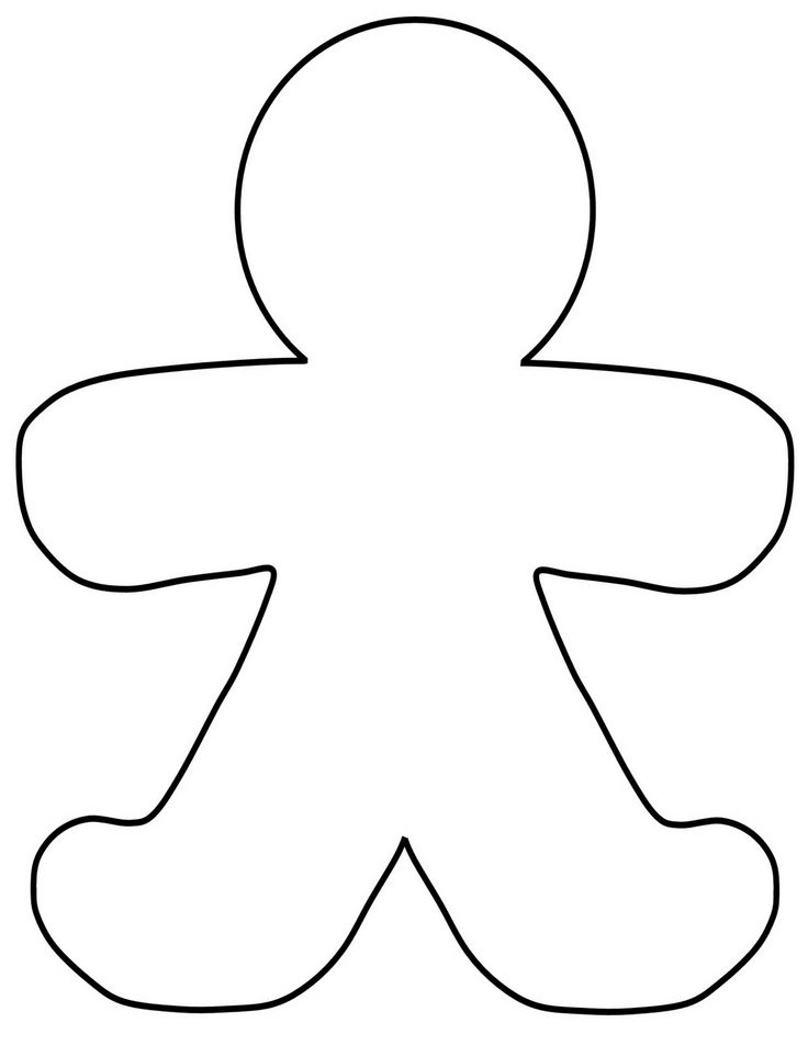 free clipart gingerbread man outline - photo #38