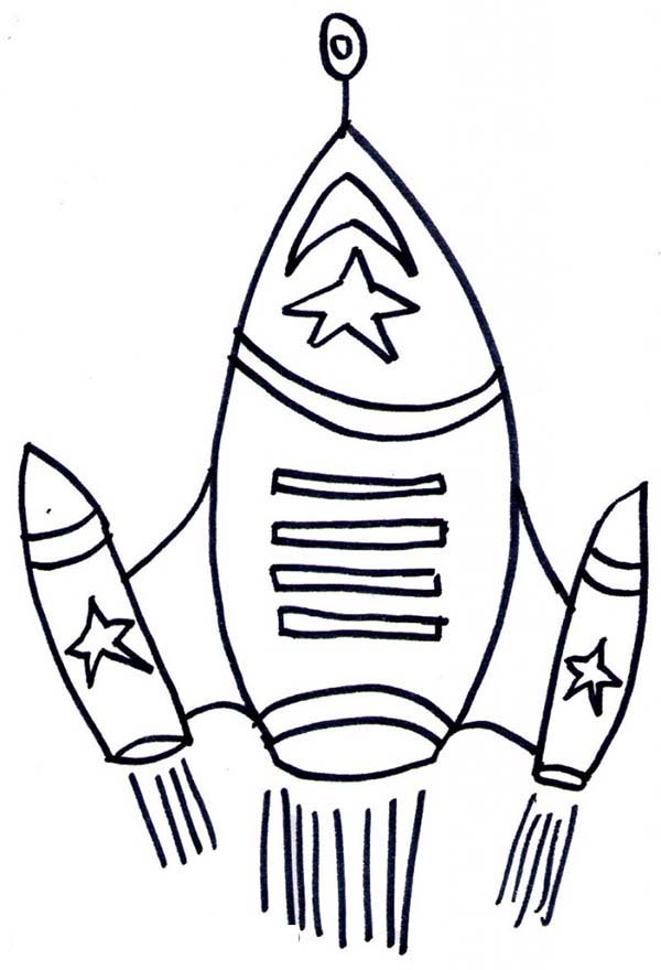 rocket ship top speed coloring page - Download & Print Online ...
