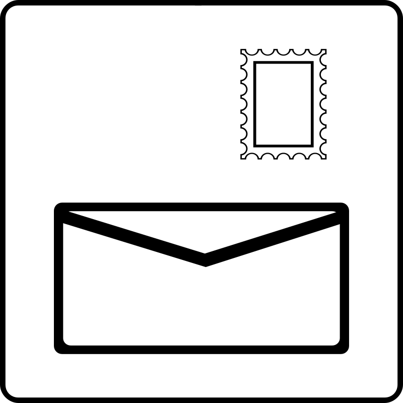 Clipart - Hotel Icon Has Postal Outlet