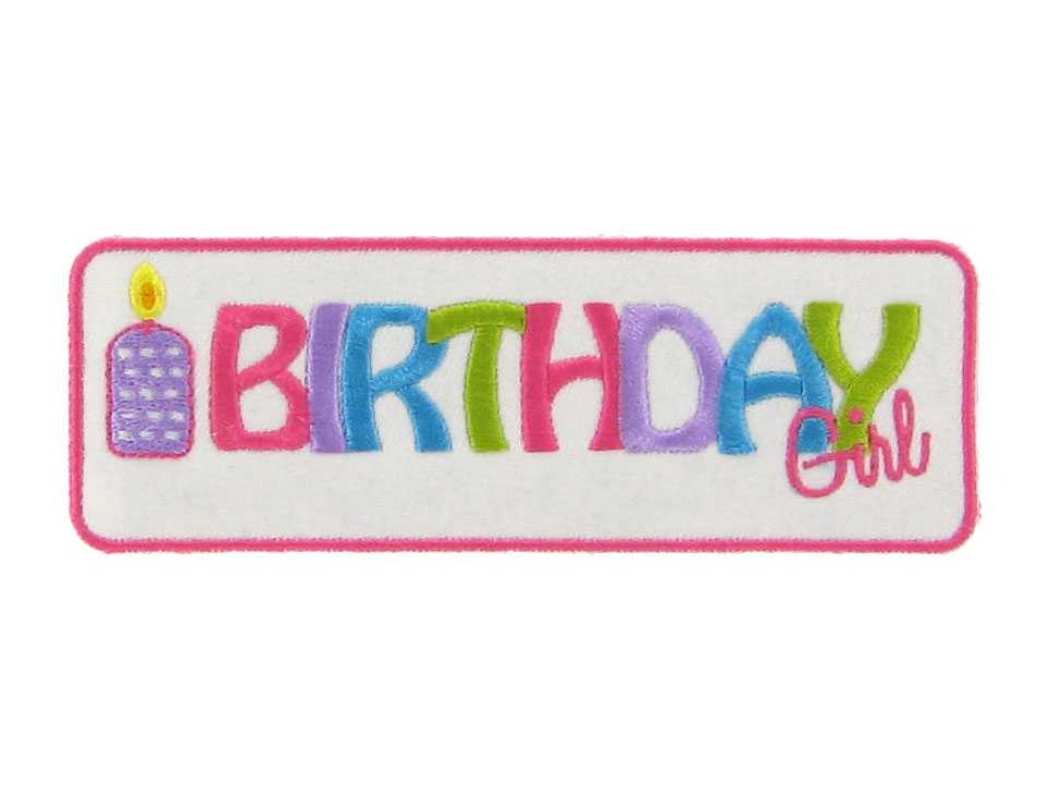 Amanda Blu Birthday Girl Iron-On Applique | Shop Hobby Lobby