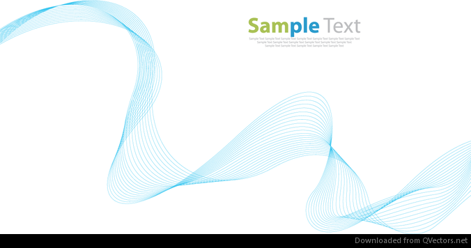 Vector Abstract Background with Blue Wave - Free Vector Download ...