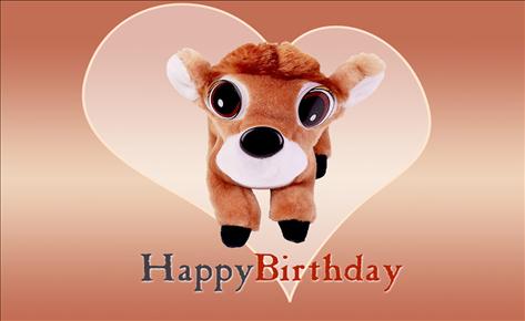 Cute Happy Birthday 04 Free Wallpaper for Facebook®, Twitter® and ...