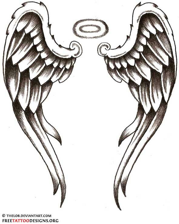 Angel wings drawing | Tattoos&Piercings | Pinterest
