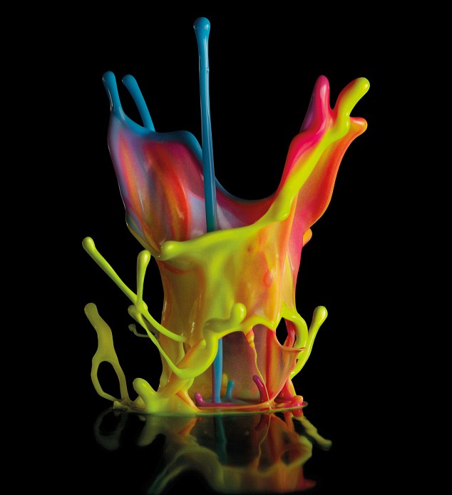 The colourful power of sound: Amazing pictures of paint drops ...