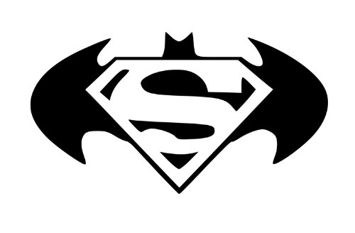 Buy Batman Superman Logo Racing Car Symbol Funny Bumper Sticker ...