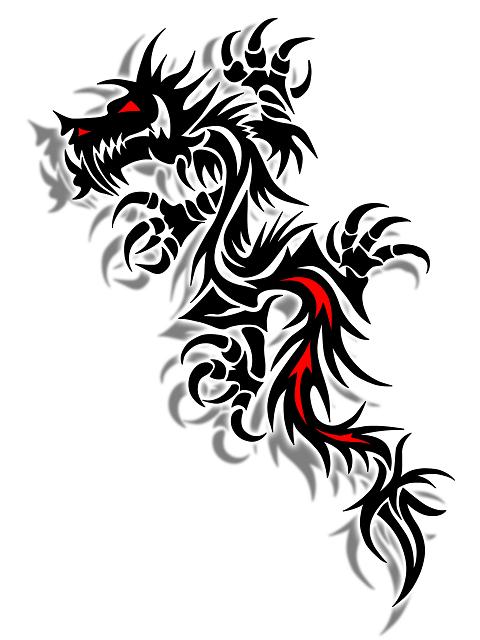 superb-black-tribal-dragon- ...