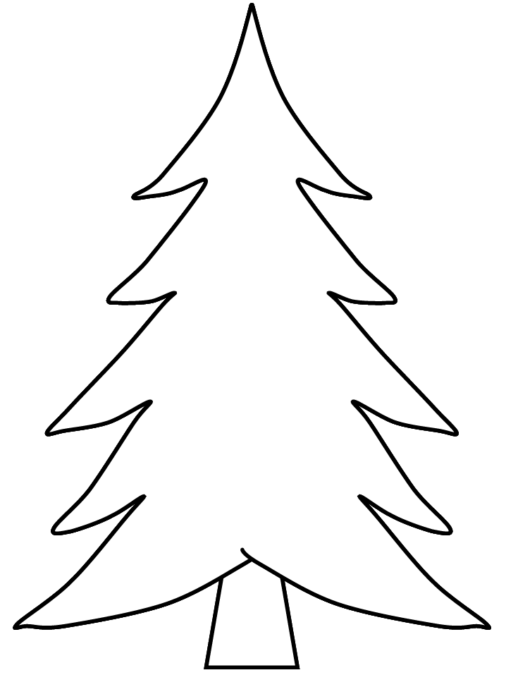Pine Tree Outline Cliparts co