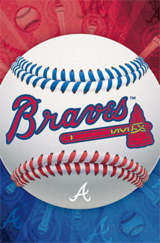 Atlanta Braves Logo Baseball Poster Posters at AllPosters.com