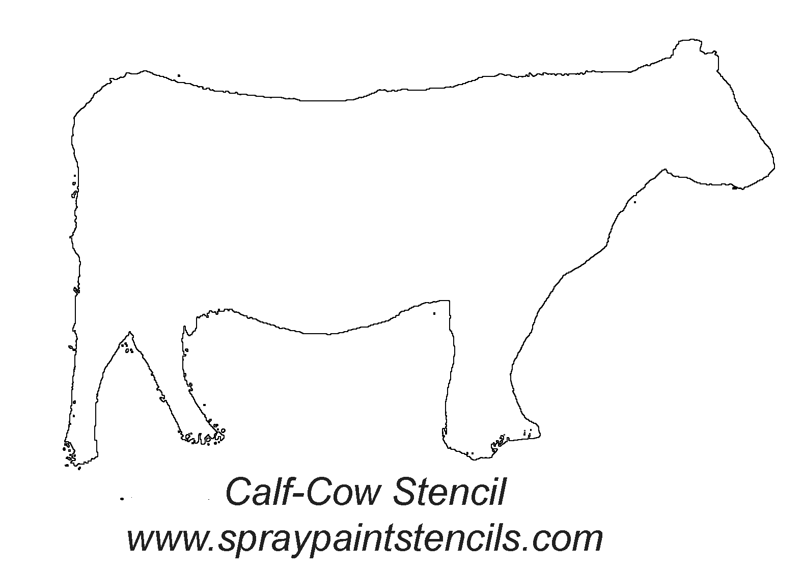 tennidipn: Cow Outline Printable
