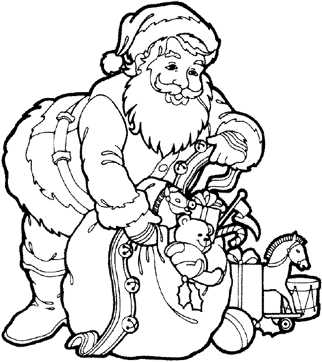Father Christmas Pictures To Print And Colour - www.yuyellowpages.net