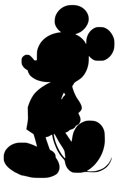 Mickey Mouse Silhouette Decal by NerdVinyl on Etsy