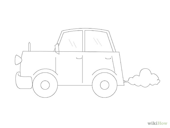 How to Draw a Cartoon Car: 8 Steps (with Pictures) - wikiHow