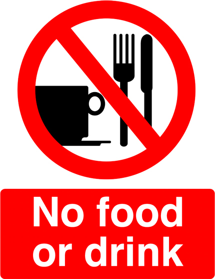 No Food or Drink signs | Uncommon Ways
