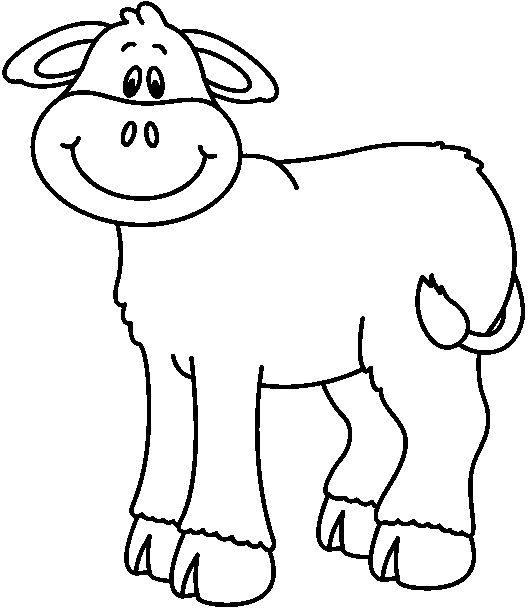Cow Clip Art Black And White | Img Need