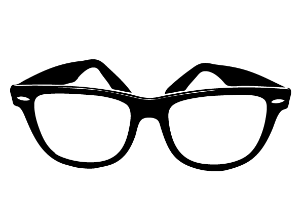 Thick Framed Glasses vector graphic | creaTTor
