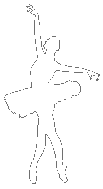 ballet dancer siluet Colouring Pages (page 3)