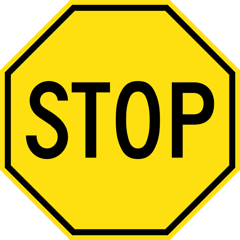 File:Yellow stop sign.svg - Wikimedia Commons