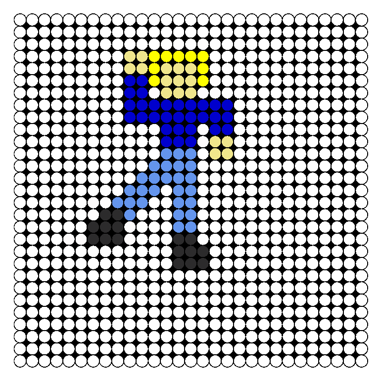 Young Man Perler Bead Pattern | Bead Sprites | Misc Fuse Bead Patterns
