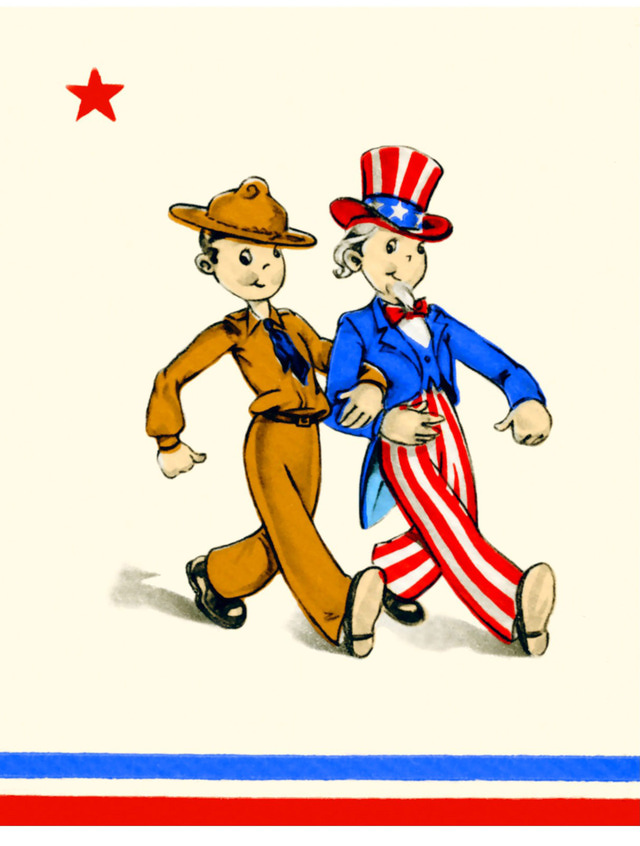 Uncle Sam Vintage Postcard
