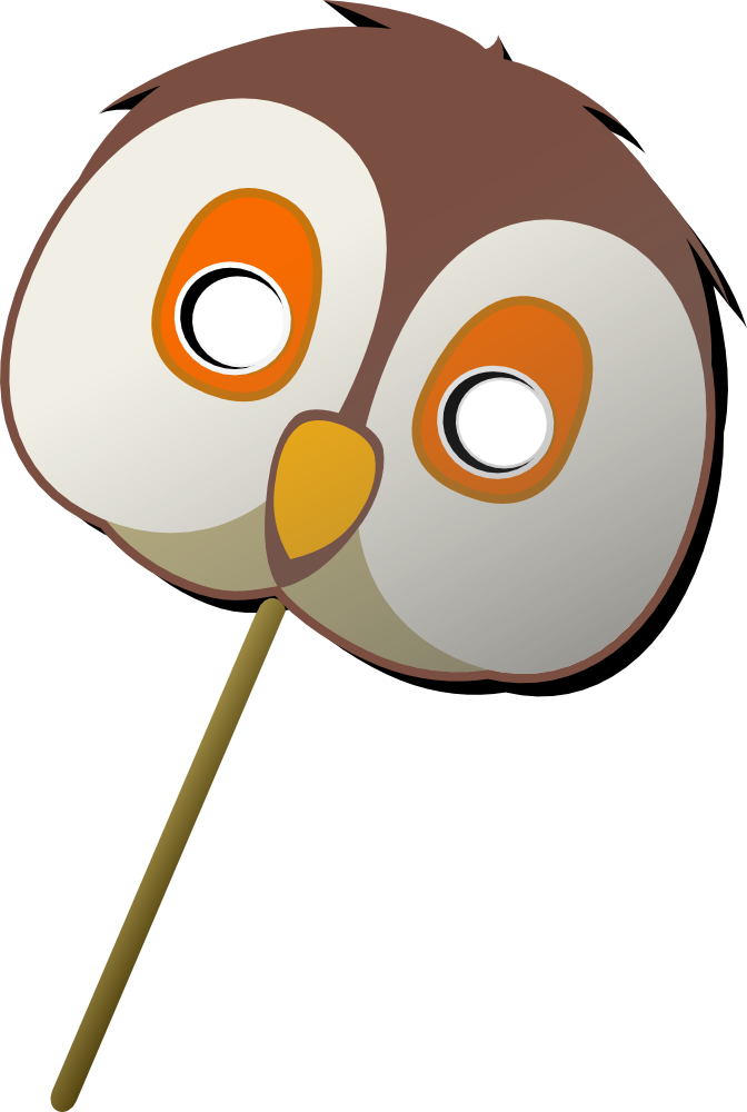OnlineLabels Clip Art - Owl Mask