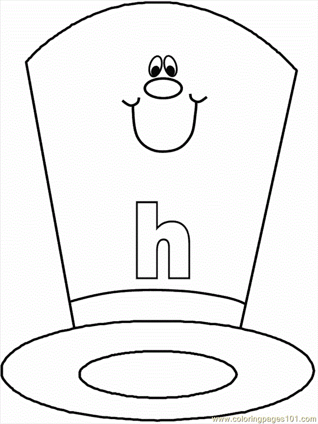 Top Hat Coloring Page