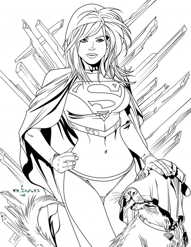 Super Woman Coloring Pages Super Woman Superwoman Coloring Pages ...