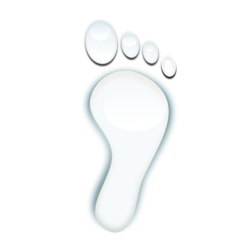 Clipart - water foot print