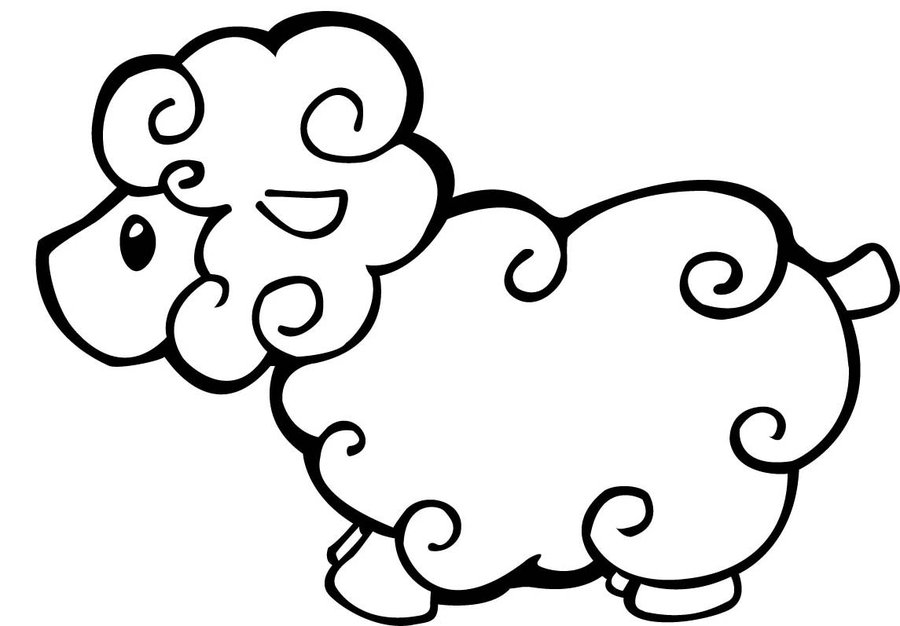 Free Printable Sheep Coloring Pages For Kids